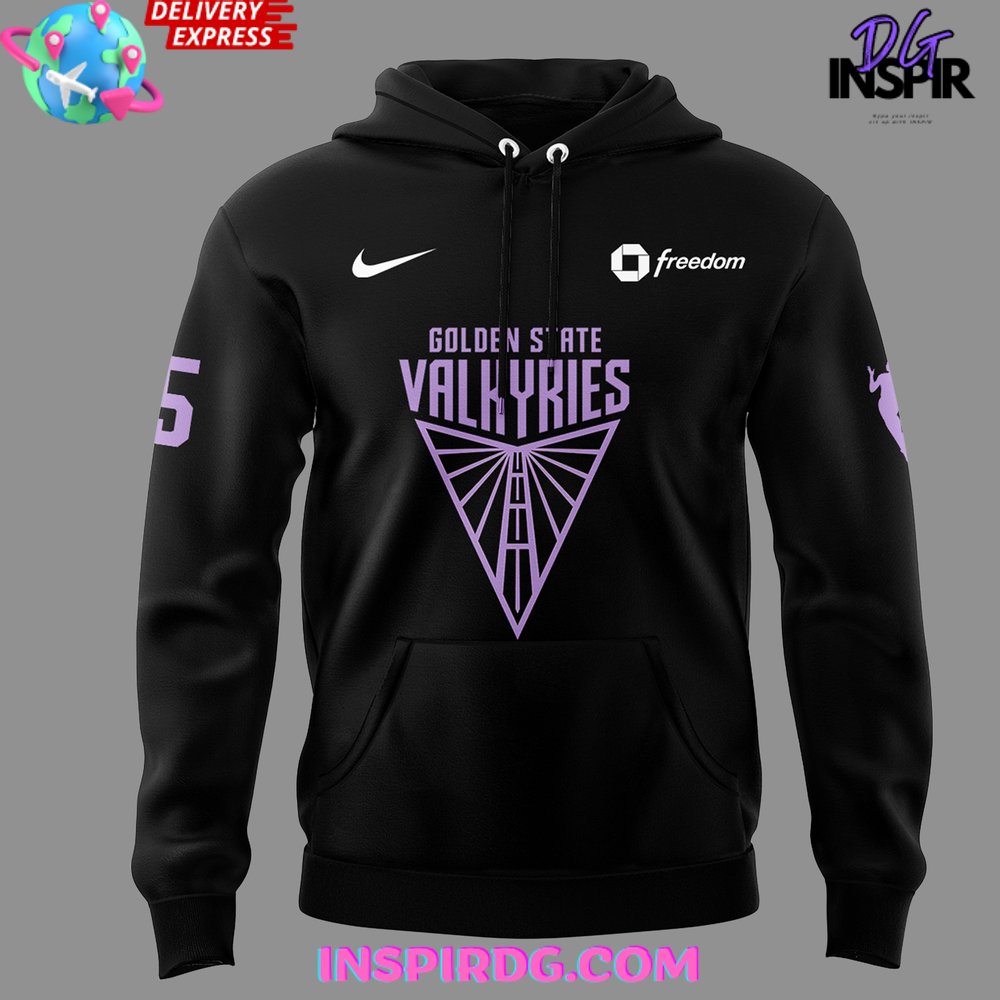 Golden State Valkyries New Season 2025 Black Hoodie - Image 2