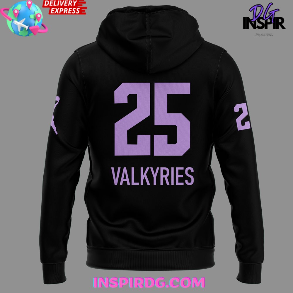 Golden State Valkyries New Season 2025 Black Hoodie - Image 3