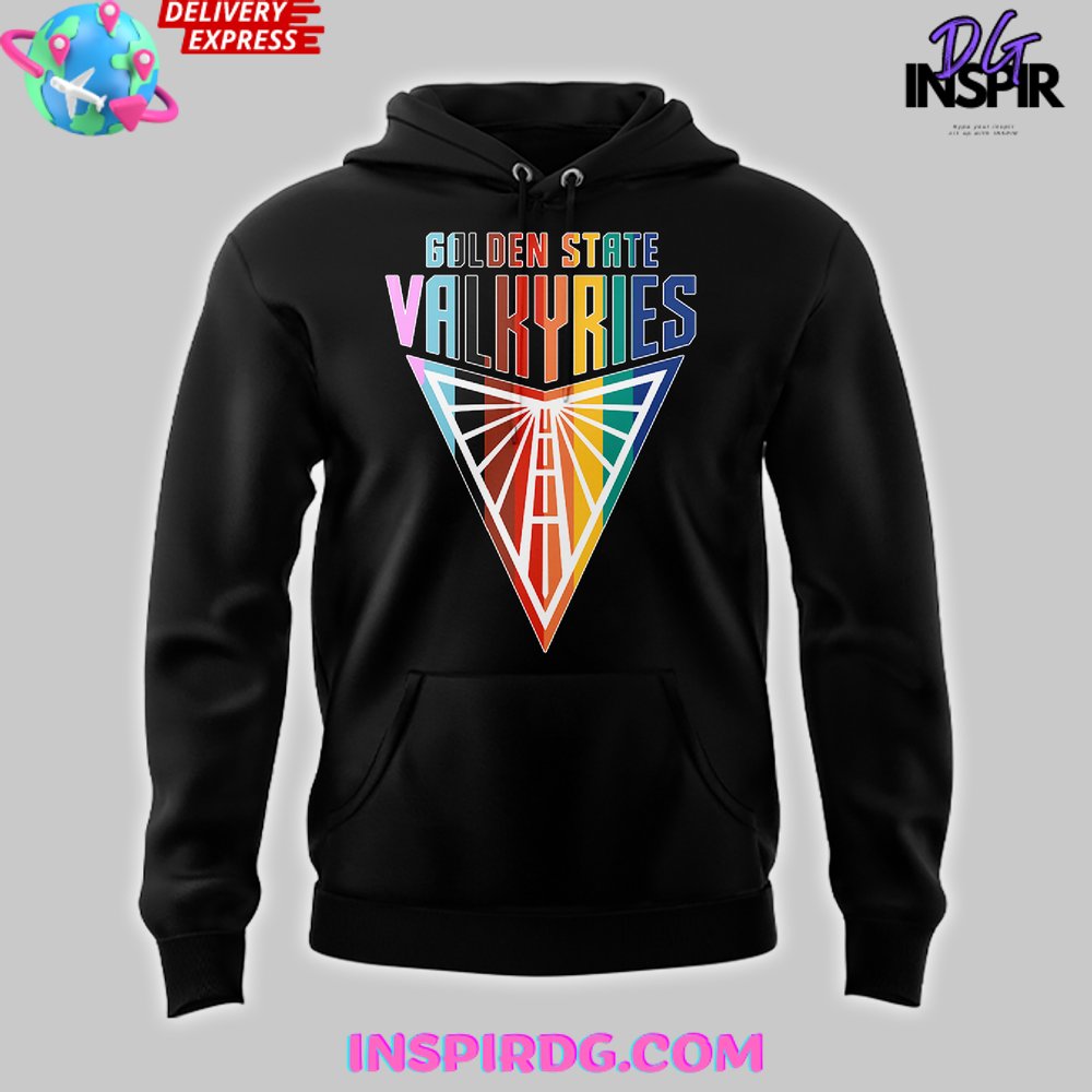 Golden State Valkyries Oakland Pride 2024 Black Hoodie - Image 2