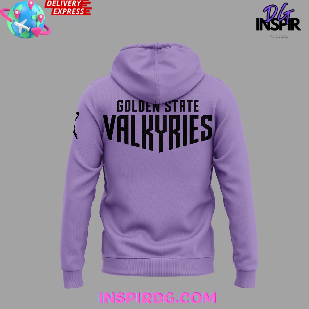 Golden State Valkyries Wnba Purple Hoodie - Image 3