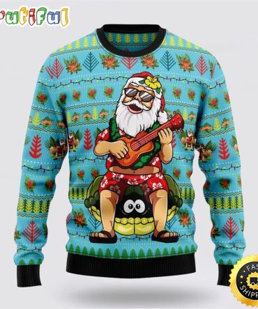 Hawaiian Christmas Santa Claus Ugly Christmas Sweater Christmas Gift For That Everyone Will Love