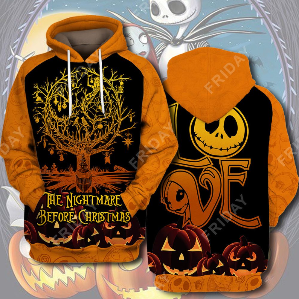 Tnbc T-Shirt Nightmare Halloween Tree Love T-Shirt Cool Amazing Dn Tnbc Hoodie - Image 2