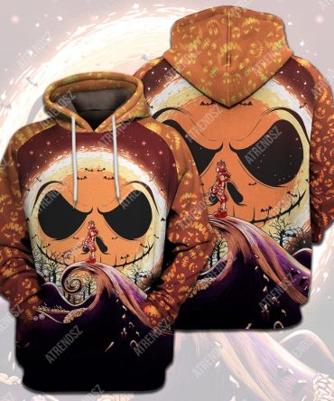 Kingdom Hearts T-Shirt Sora Nightmare Before Christmas Background Halloween T-Shirt Hoodie