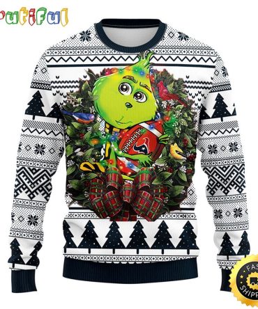 Houston Texans Christmas Ugly Christmas Sweater Grinch Hug Xmas Day Show Your Team Spirit