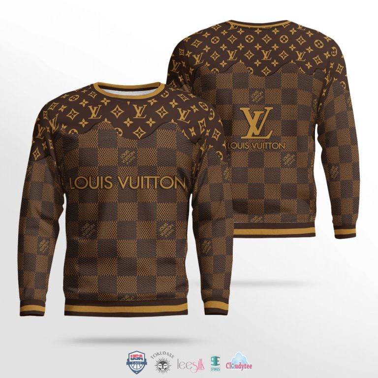 Louis Vuitton Luxury 3D Ugly Christmas Sweater - Image 2