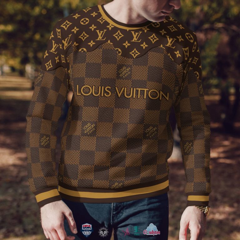 Louis Vuitton Luxury 3D Ugly Christmas Sweater - Image 3