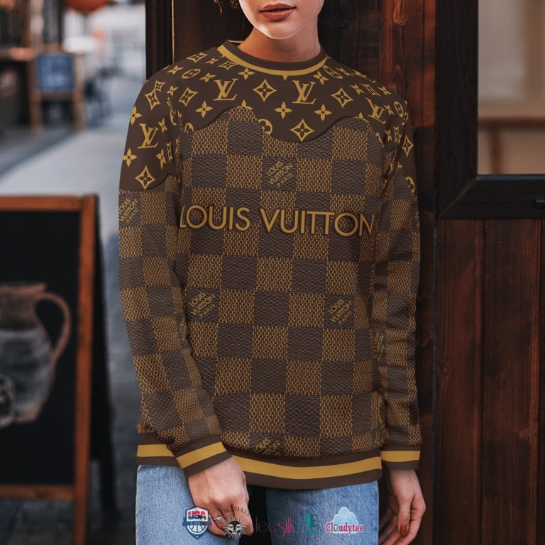 Louis Vuitton Luxury 3D Ugly Christmas Sweater - Image 4