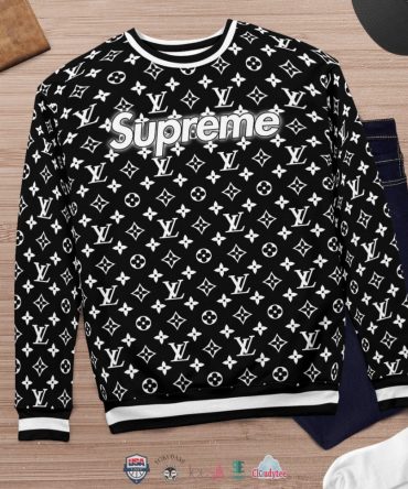 Louis Vuitton Supreme 3D Ugly Christmas Sweater