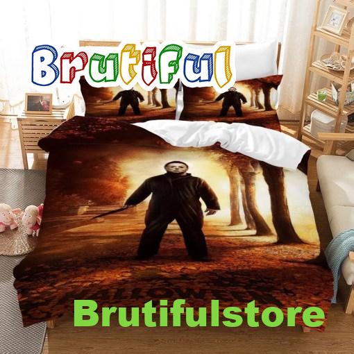 Michael Myers Horror Movie 2 Halloween 3D Bedding Set