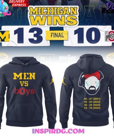 Michigan Wolverines Men Vs Boys Edition Navy Hoodie
