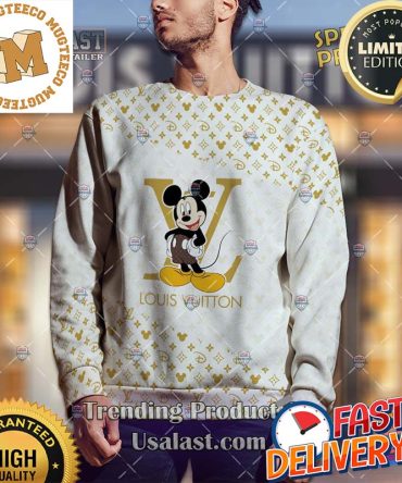 Mickey Mouse Louis Vuitton Disney Version Ugly Christmas Sweater For Holiday  Xmas Gifts