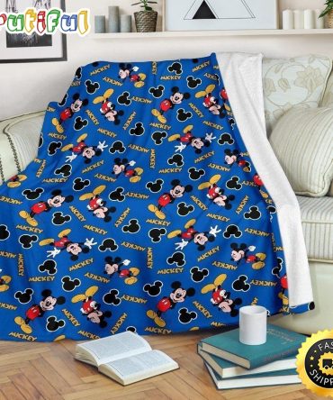 Mickey Mouse Blanket Cute Pattern Mickey Fleece Blanket For Bedding Decor