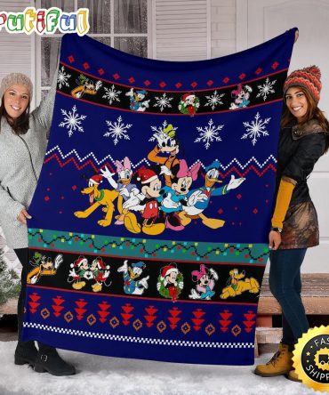 Mickey Mouse Blanket Mickey Christmas Blanket Amazing Gift Idea