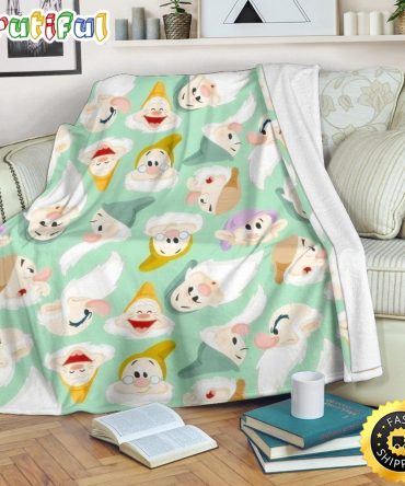 Mickey Mouse Blanket Seven Dwarfs Fleece Blanket Funny For Who Love Cartoon