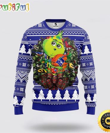 Ncaa Duke Blue Devils Christmas Ugly Christmas Sweater Grinch Hug Xmas Day Gift For Football Fans