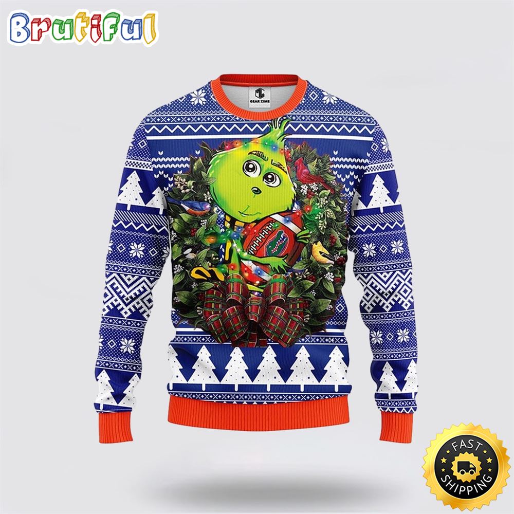 Ncaa Florida Gators Christmas Ugly Christmas Sweater Grinch Hug Xmas Day Gift For Football Fans