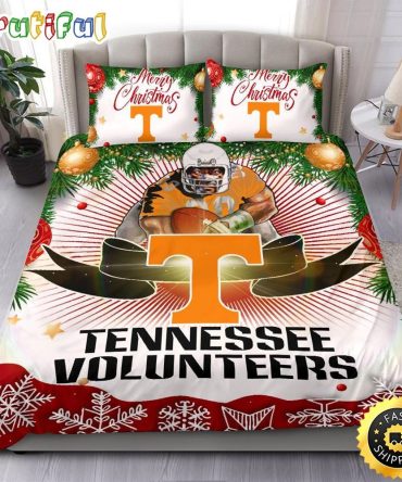Ncaa Tennessee Volunteers Bedding Sets Merry Christmas Quilt Bedding Sets