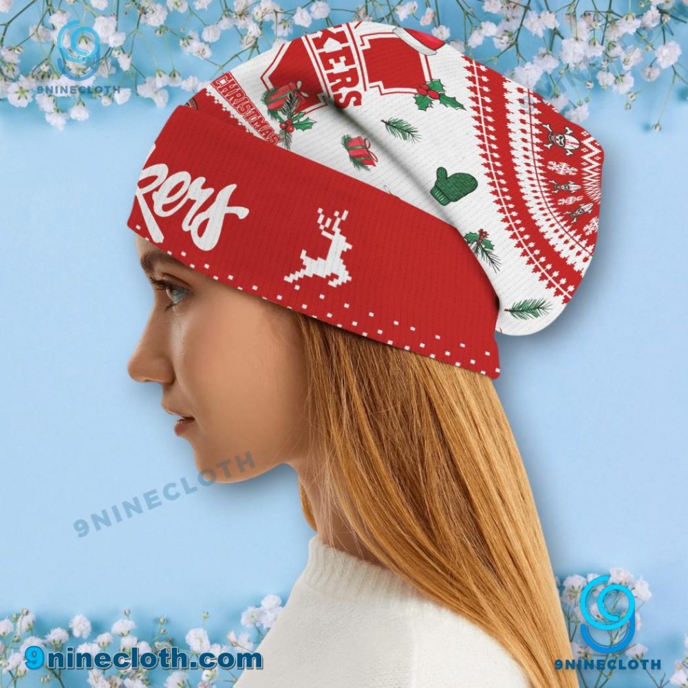 Nebraska Huskers Have A Red Christmas Beanie Hat - Image 3