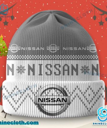 Nissan Logo Ugly Christmas Beanie Hat