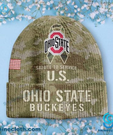 Ohio State Buckeyes Salute To Service U.S. Beanie Hat