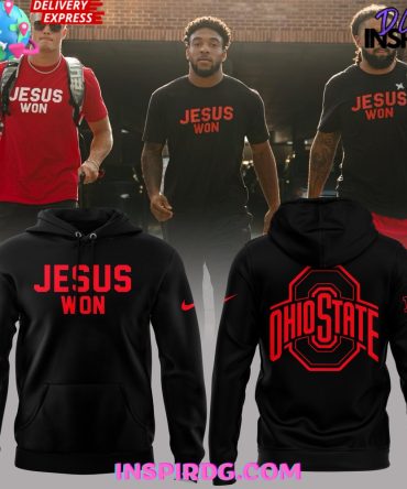 Ohio State Football Jesus Won 2024 Black Hoodie