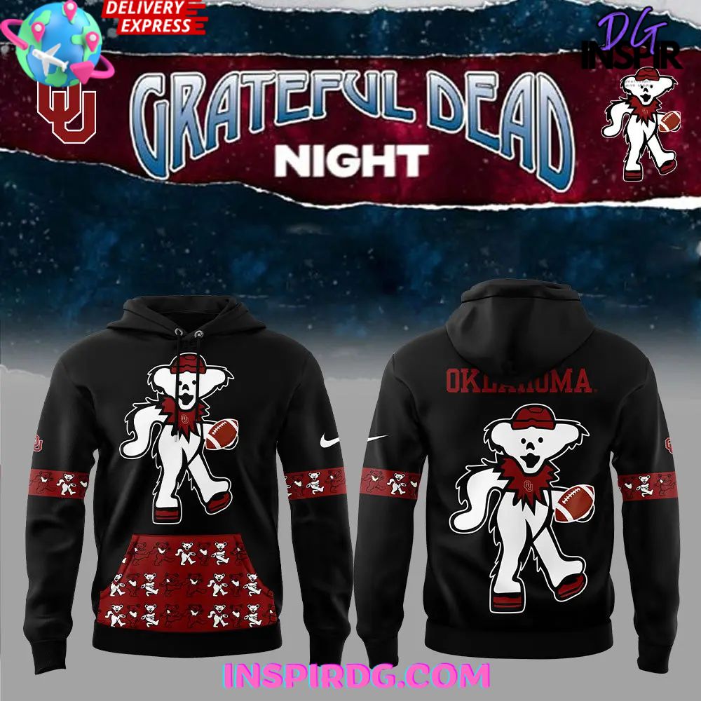 Oklahoma Sooners X Grateful Dead Night Limited Hoodie