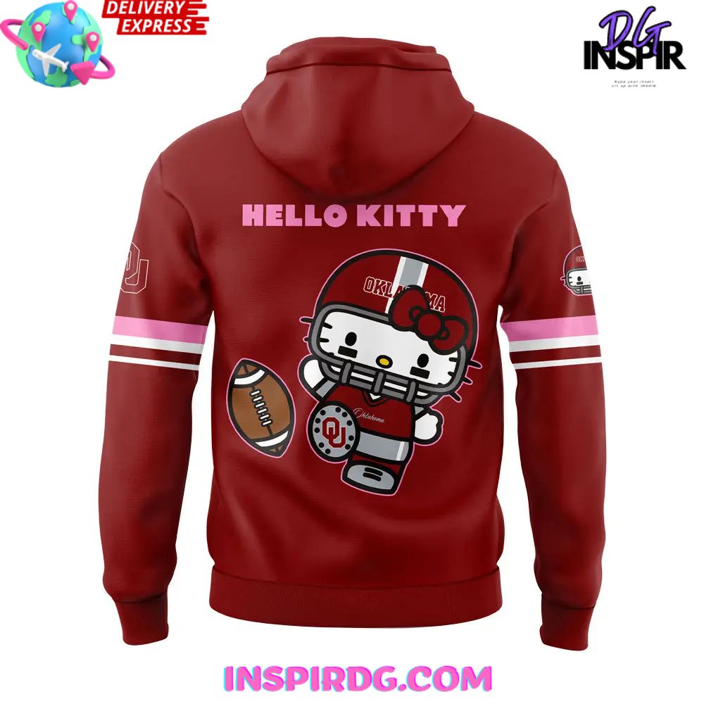 Oklahoma Sooners X Hello Kitty Special Hoodie - Image 3