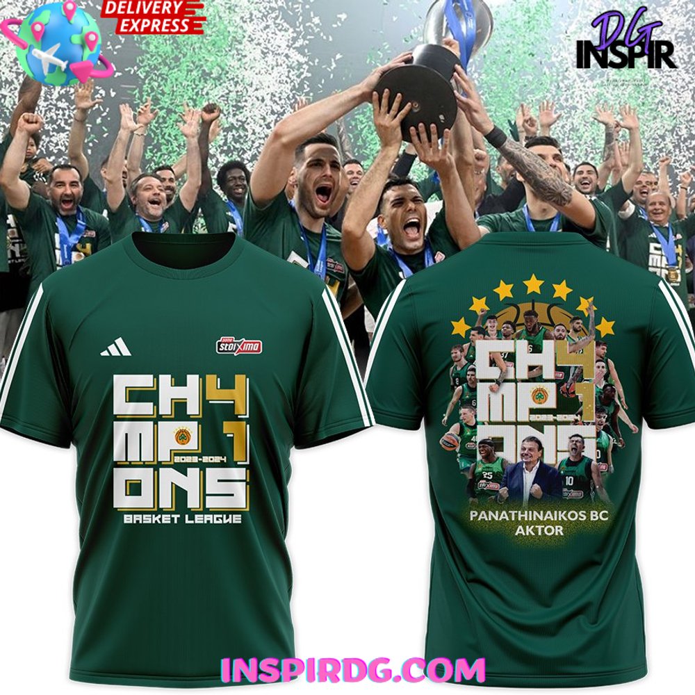 Panathinaikos Bc Yunanistan Champions Basket League Shirt Hoodie Polo