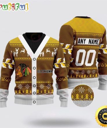 Personalized Nhl Columbus Blue Jackets Elk Pattern Ugly Christmas Sweater Perfect Gift For Football Fans