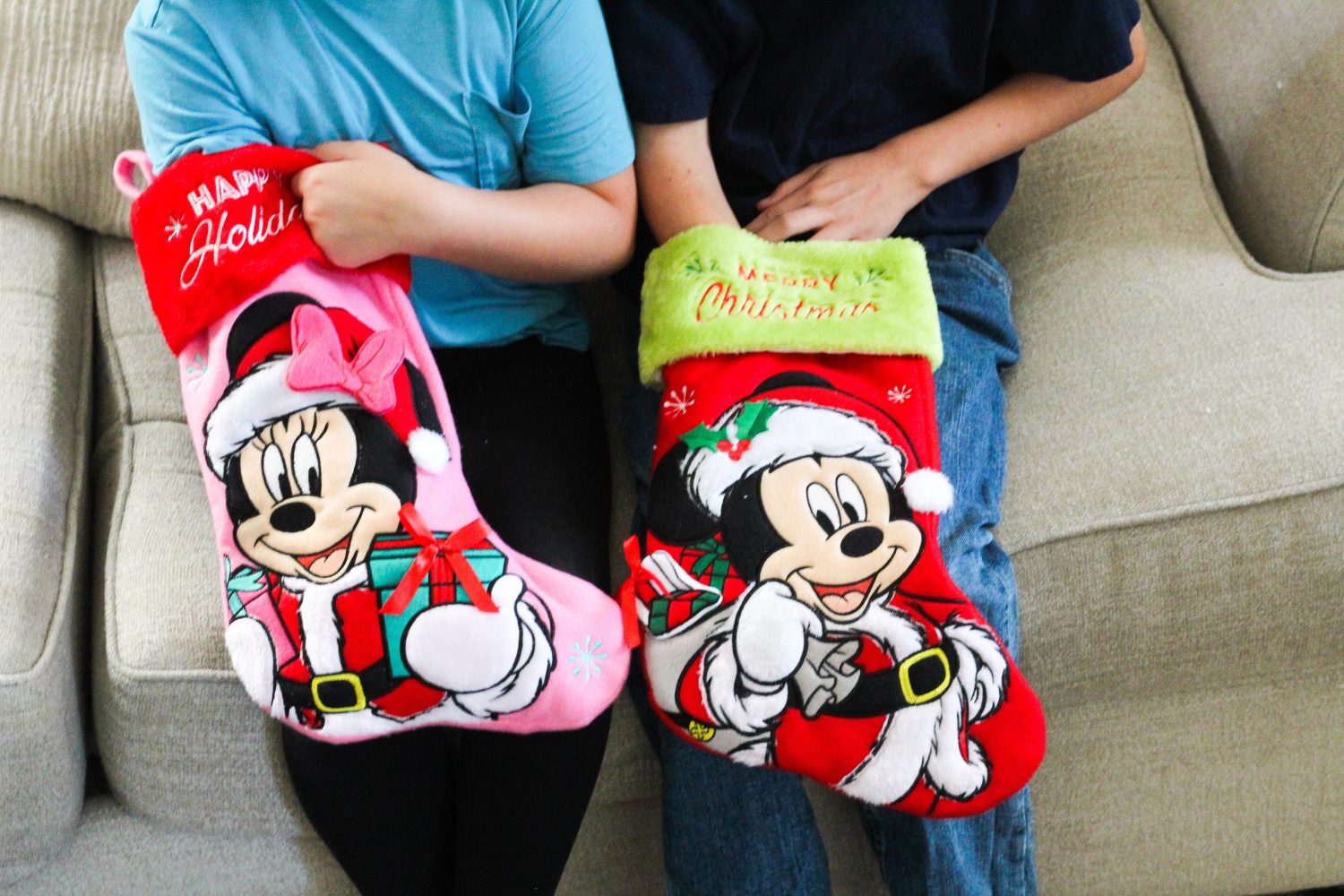 Mickey Mouse Appliqué Christmas Stocking - Image 3