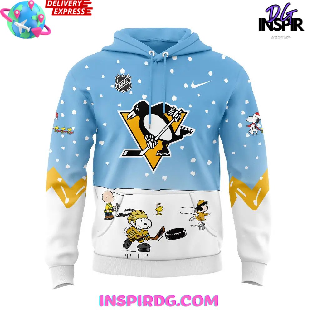 Pittsburgh Penguins Peanuts & Snoopy Night Hoodie - Image 2
