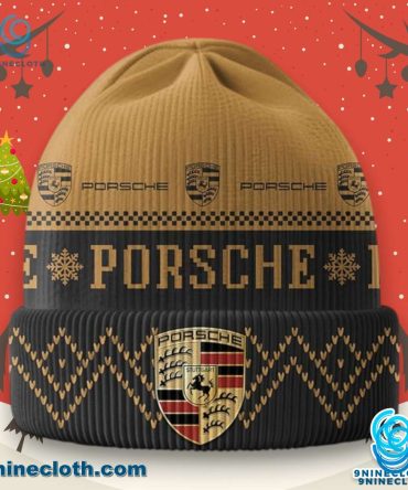 Porsche Logo Ugly Christmas Beanie Hat