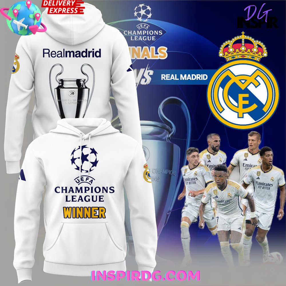 Real Madrid Uefa Champions League Winner Final London 2024 "A Por La 15" T-Shirt Hoodie Cap - Image 3