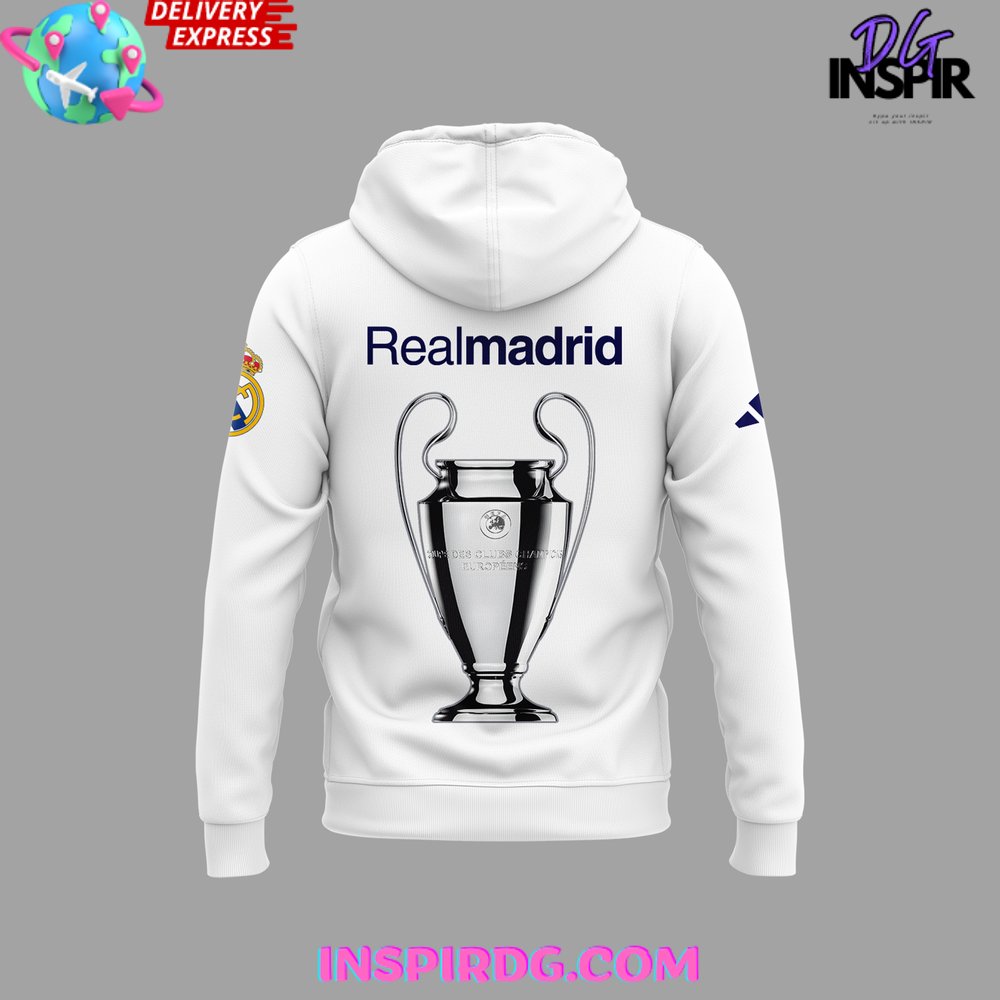 Real Madrid Uefa Champions League Winner Final London 2024 "A Por La 15" T-Shirt Hoodie Cap - Image 5
