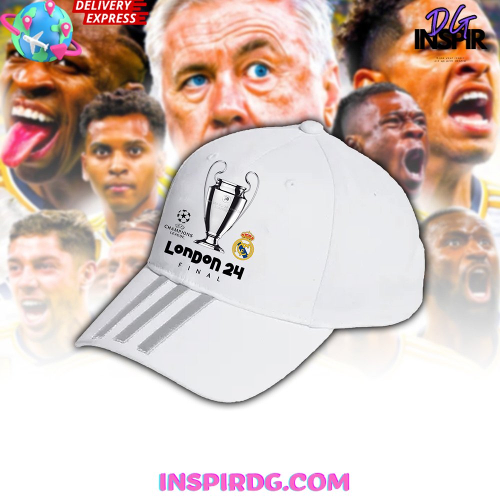 Real Madrid Uefa Champions League Winner Final London 2024 "A Por La 15" T-Shirt Hoodie Cap - Image 6