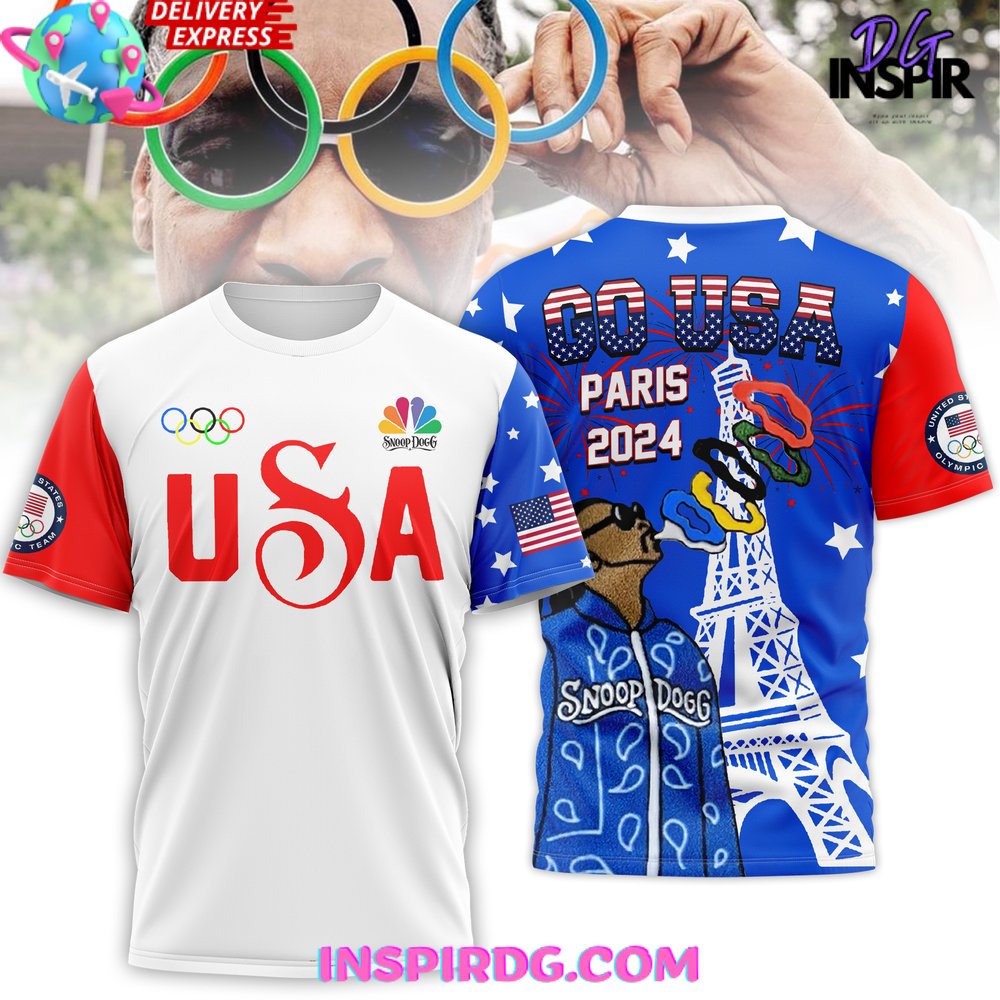 Snoop Dogg Usa Olympic Paris 2024 T-Shirt