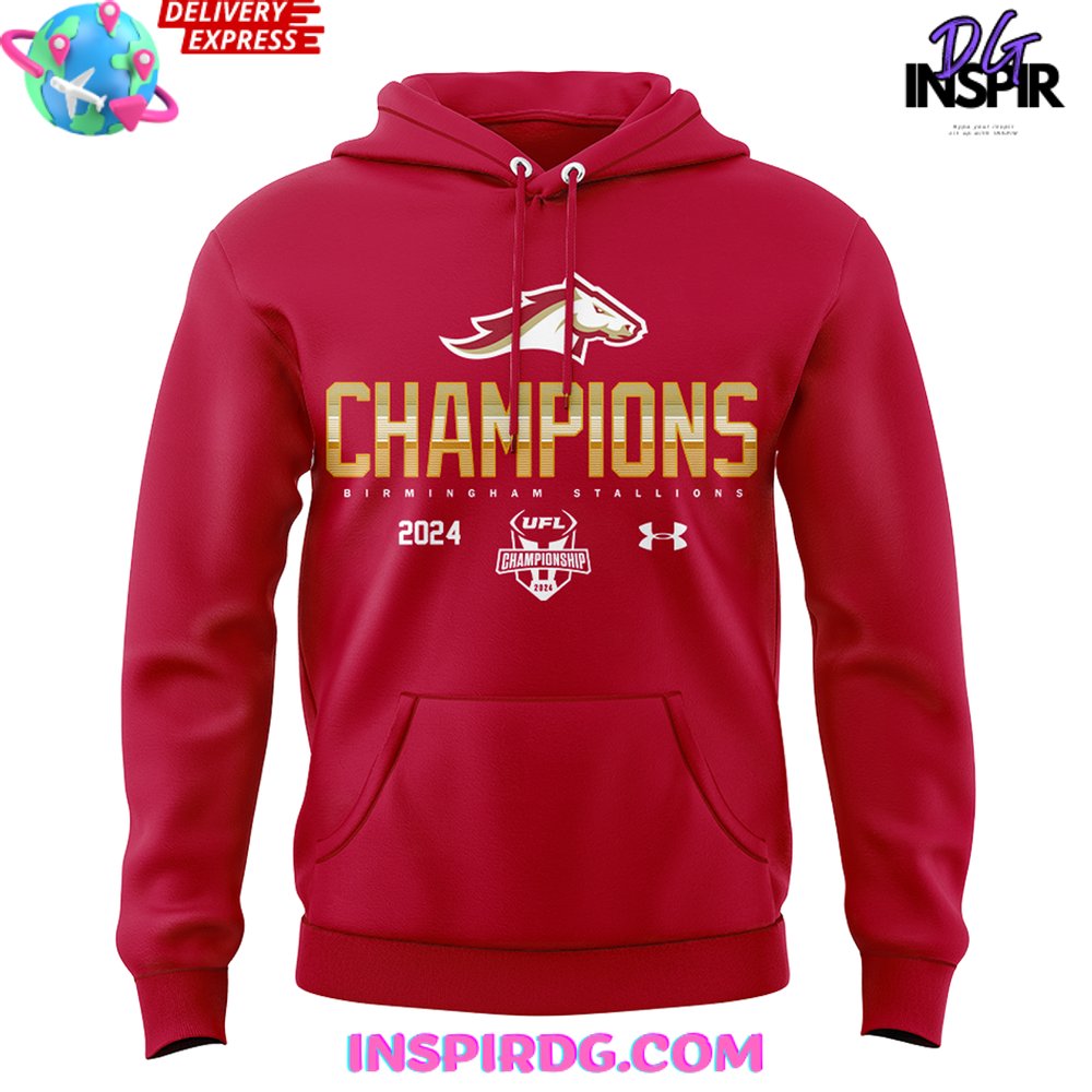 Special Birmingham Stallions Ufl Champions 2024 Hoodie - Image 2