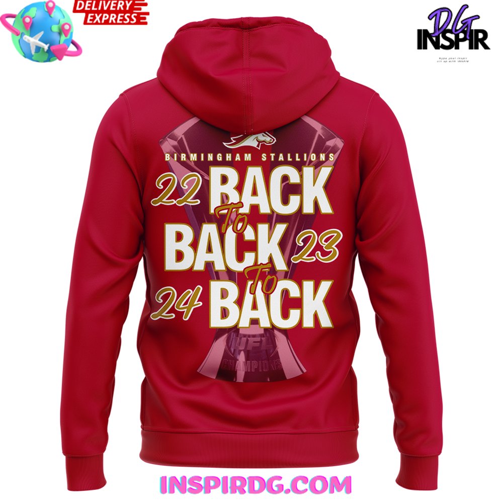 Special Birmingham Stallions Ufl Champions 2024 Hoodie - Image 3