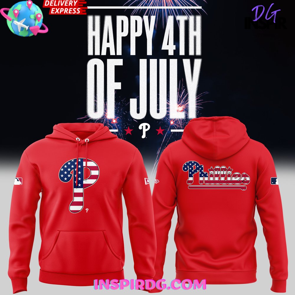 Special Fourth Of July Philadelphia Phillies Red Hoodie