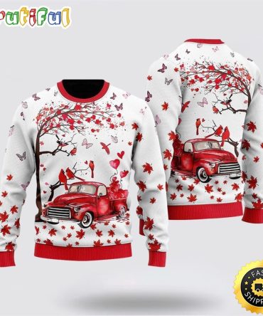Spring Red Truck Ugly Christmas Sweater Christmas Gift For That Everyone Will Love