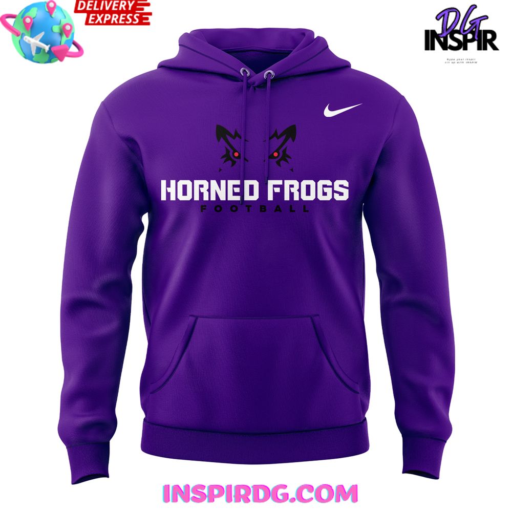 Tcu Horned Frogs Football Go Frogs 2024 Purple Hoodie - Image 2
