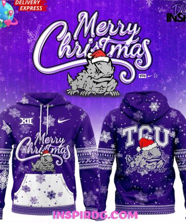 Tcu Horned Frogs Merry Christmas Purple Hoodie