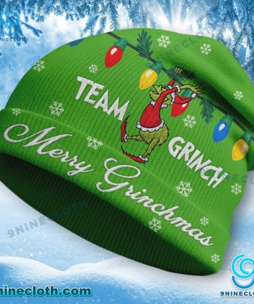 Team Grinch Merry Grinchmas Beanie Hat