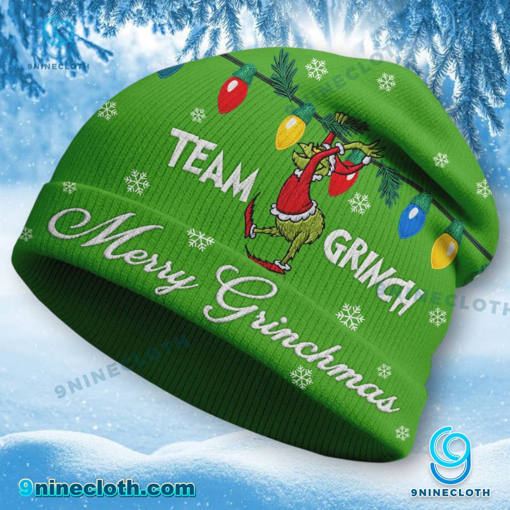 Team Grinch Merry Grinchmas Beanie Hat