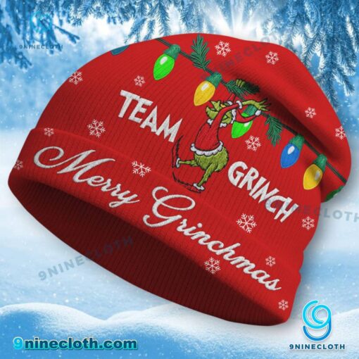 Team Grinch Merry Grinchmas Beanie Hat - Image 5