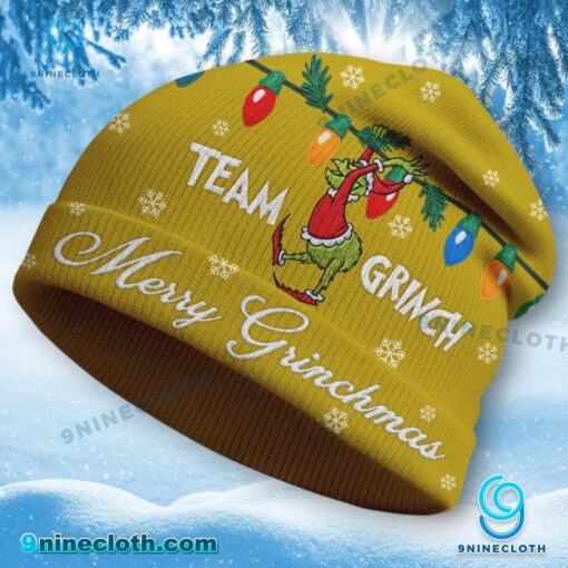 Team Grinch Merry Grinchmas Beanie Hat - Image 6