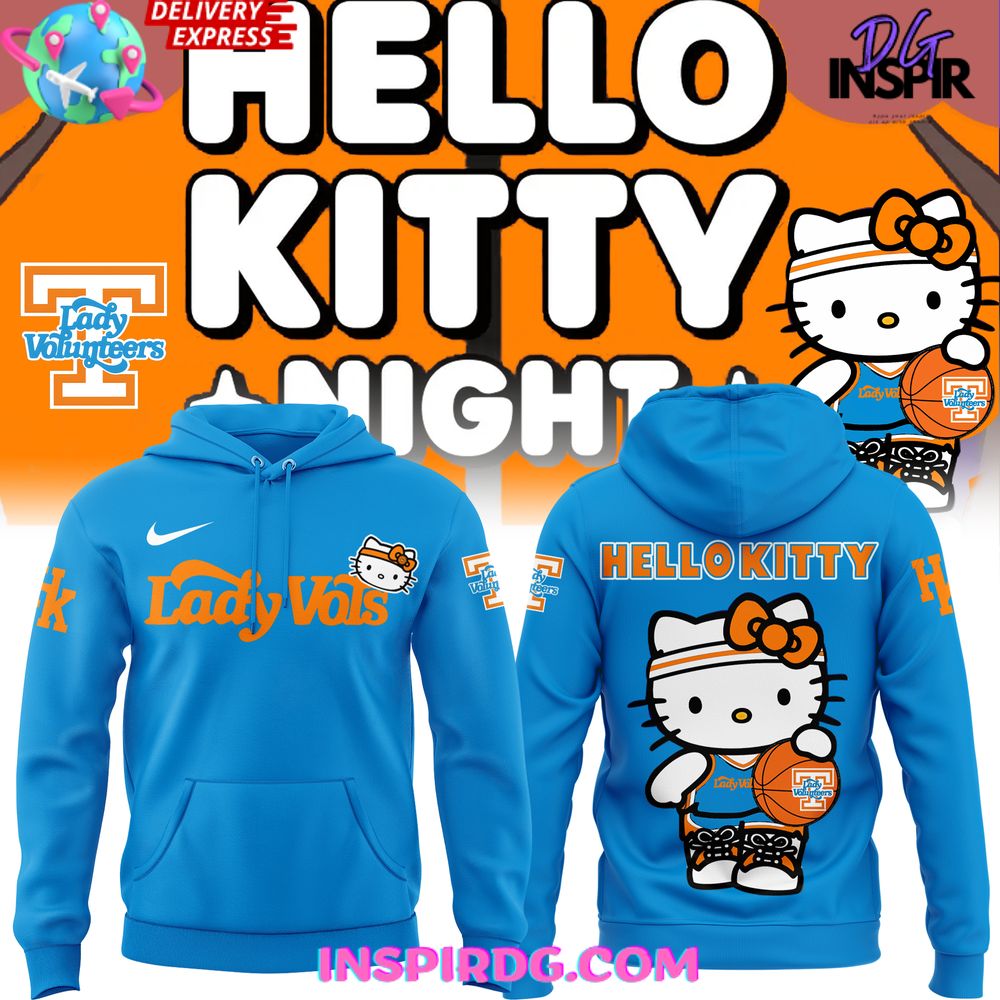 Tennessee Lady Volunteers Hello Kitty Special Hoodie