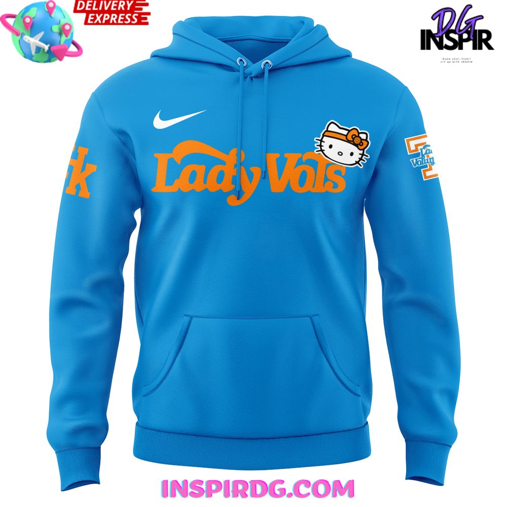 Tennessee Lady Volunteers Hello Kitty Special Hoodie - Image 2