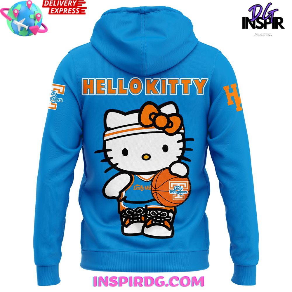 Tennessee Lady Volunteers Hello Kitty Special Hoodie - Image 3