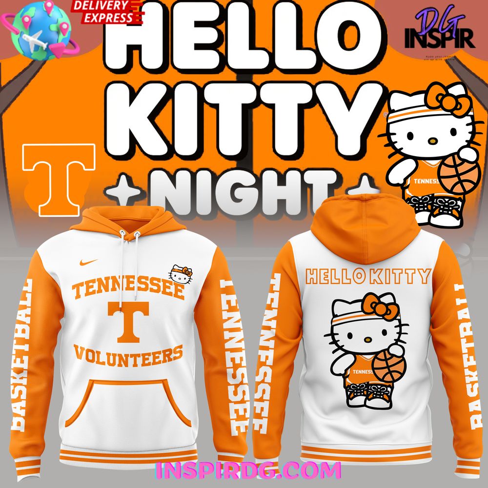 Tennessee Volunteers Basketball X Hello Kitty Night Hoodie